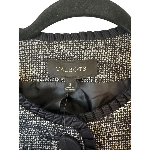 Talbots Two Tone Button Front Tweed‎ Blazer - Business Casual (NWT) - 2 - Picture 6 of 11